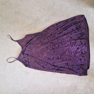 Velvet slip dress